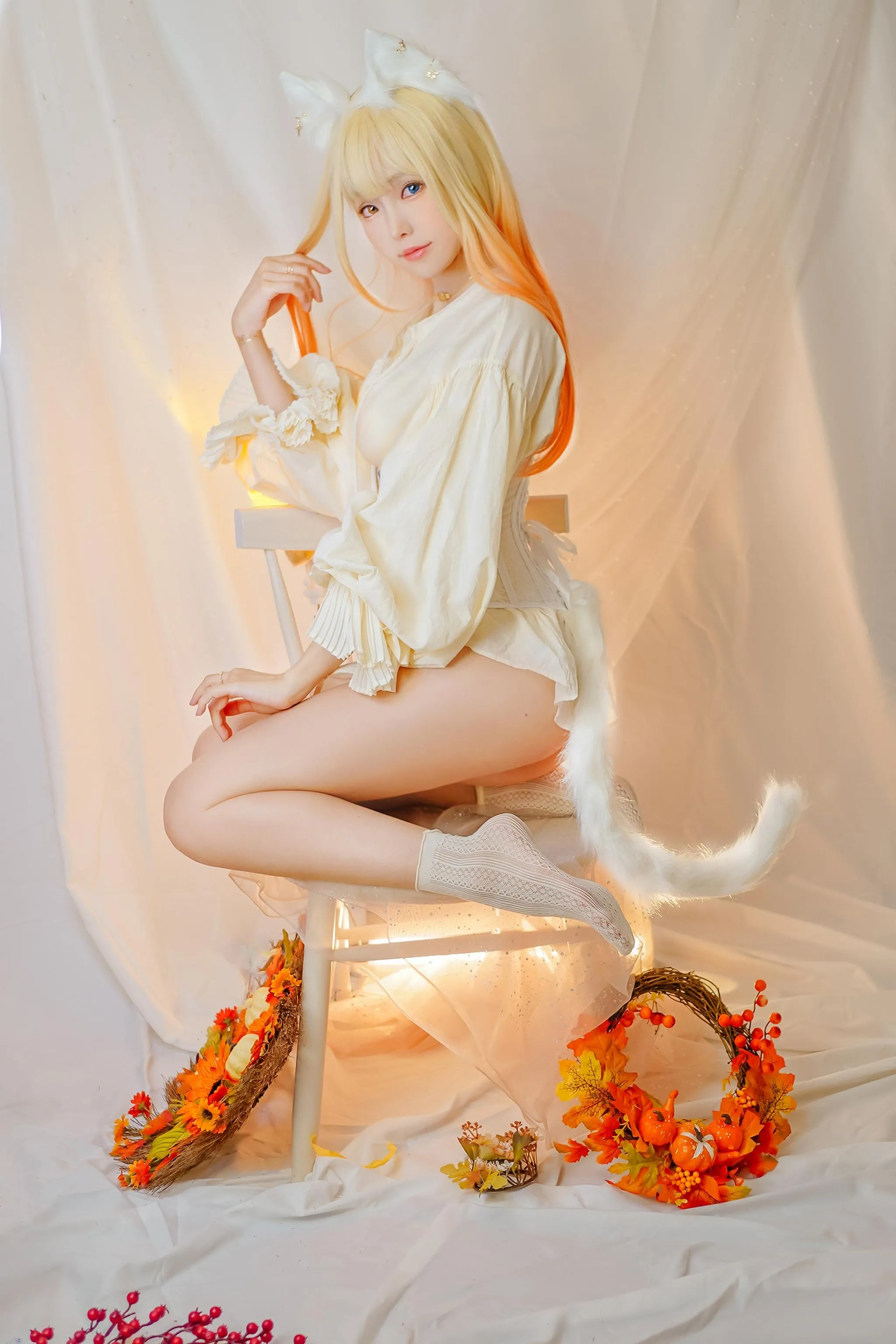 ElyEE子 – NO.77 Original Witch  Cat魔女與貓-Odd-eyed cat __ [41P]插图5